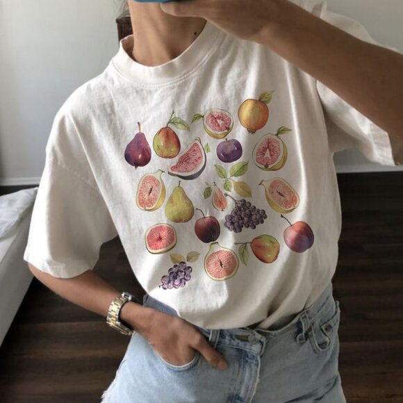 Gildan Other - Fig Shirt Fruit Graphic Shirt Fig Graphic Tees For Women Fig T Shirt